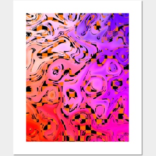 CHECKERBOARD Abstract Designs Posters and Art